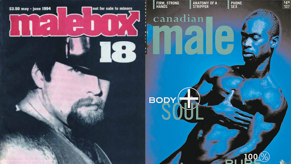 Malebox and Canadian Male magazine covers